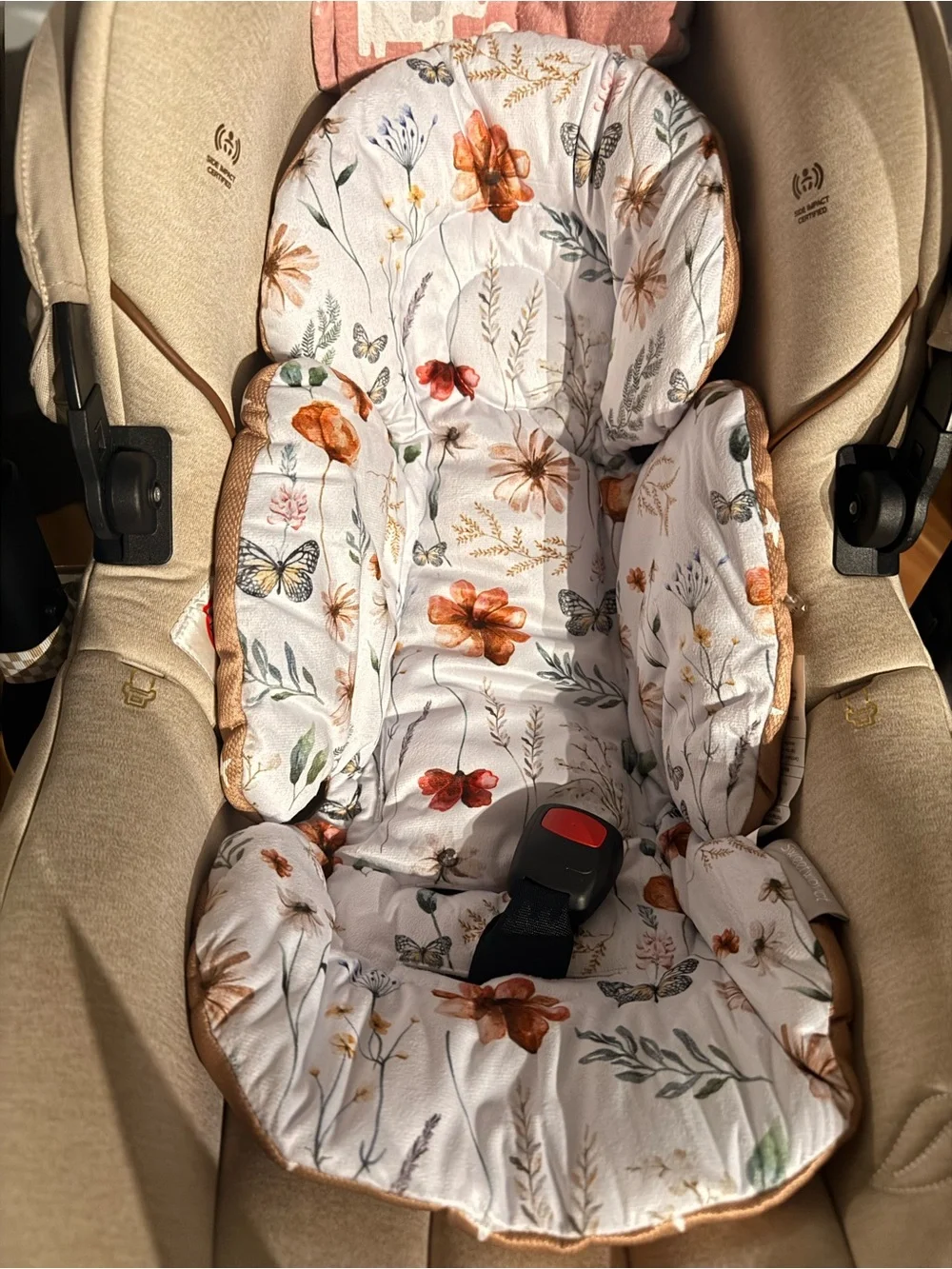 Floral Infant Seat Liner Cushion
